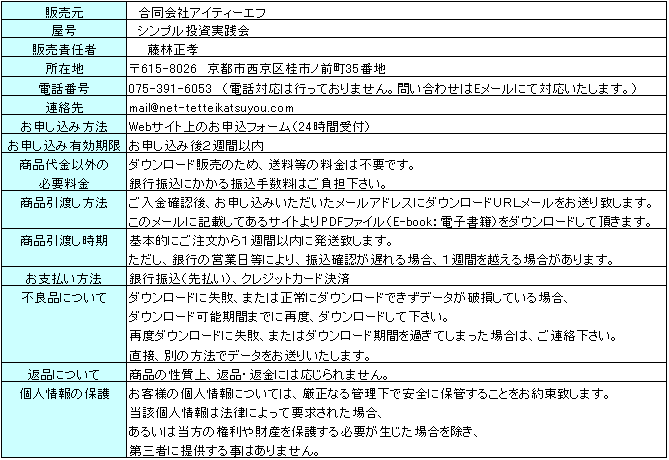 ���菤����@�Ɋ�Â��\��